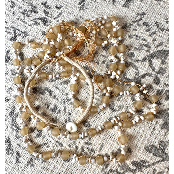 2 Boho Graduated Multi-Strand Beads on Cord Necklaces Wear Together or Separate - Picture 10 of 10